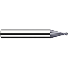 Fraisa - 0.5mm Diam, 3.6mm LOC, 2 Flute Solid Carbide Ball End Mill - A1 Tooling