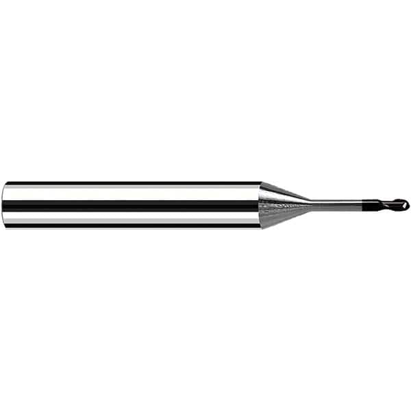 Fraisa - 4mm Diam, 4mm LOC, 2 Flute Solid Carbide Ball End Mill - A1 Tooling