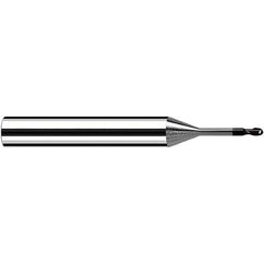 Fraisa - 0.1mm Diam, 6mm LOC, 2 Flute Solid Carbide Ball End Mill - A1 Tooling