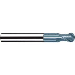 Fraisa - 3/32" Diam, 3/32" LOC, 2 Flute Solid Carbide Ball End Mill - A1 Tooling