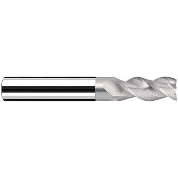 Square End Mill: 32mm LOC, 92mm OAL, 3 Flutes, Solid Carbide Single End, Celero Finish, Spiral Flute, 40 ™ Variable Helix, Centercutting, RH Cut, RH Flute, Series AX-NV3