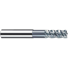 Fraisa - 1/4, 5/8" LOC, 1/4" Shank Diam, 3" OAL, 4 Flute Solid Carbide Square End Mill - A1 Tooling