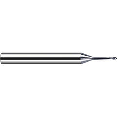 Fraisa - 2mm Diam, 1.6mm LOC, 2 Flute Solid Carbide Ball End Mill - A1 Tooling