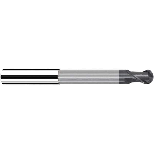 Fraisa - 6mm Diam, 7mm LOC, 2 Flute Solid Carbide Ball End Mill - A1 Tooling