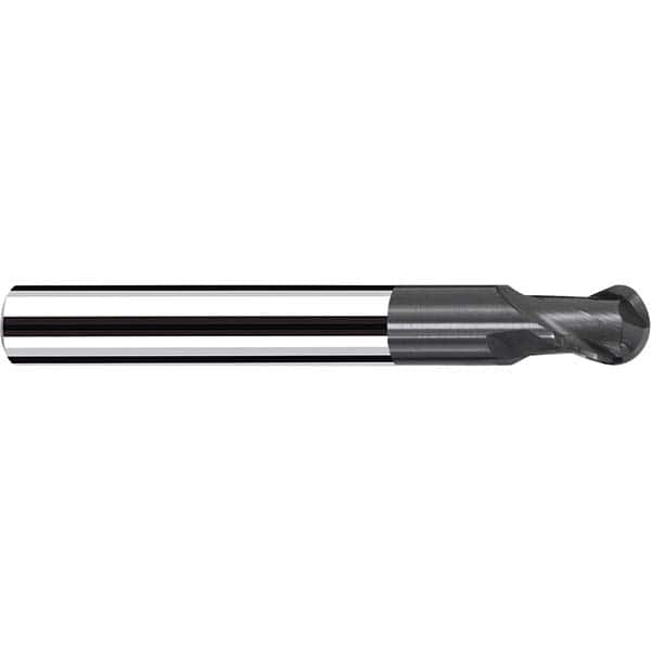 Fraisa - 3/8" Diam, 3/8" LOC, 2 Flute Solid Carbide Ball End Mill - A1 Tooling