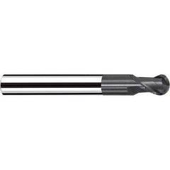 Fraisa - 3/8" Diam, 3/8" LOC, 2 Flute Solid Carbide Ball End Mill - A1 Tooling