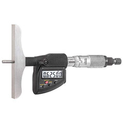 Starrett - Electronic Depth Micrometers Minimum Measurement (mm): 0.00 Minimum Measurement (Decimal Inch): 0.00 - A1 Tooling