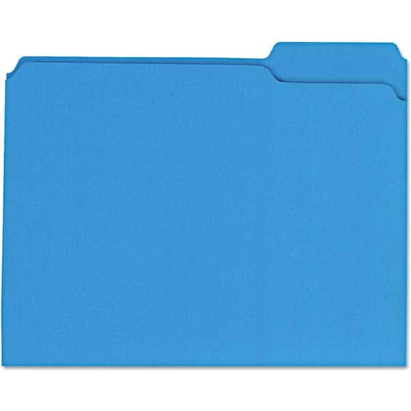 UNIVERSAL - File Folders, Expansion Folders & Hanging Files Folder/File Type: File Folders with Top Tab Color: Blue - A1 Tooling