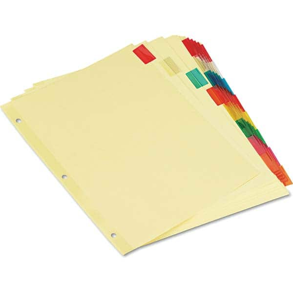 UNIVERSAL - Tabs, Indexes & Dividers Indexes & Divider Type: Customizable Size: 8-1/2 x 11 - A1 Tooling