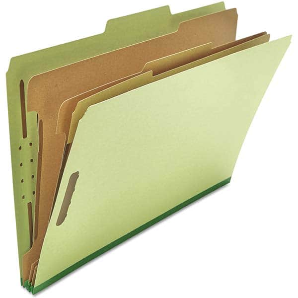 UNIVERSAL - File Folders, Expansion Folders & Hanging Files Folder/File Type: Classification Folders with Tob Tab Fastener Color: Green - A1 Tooling