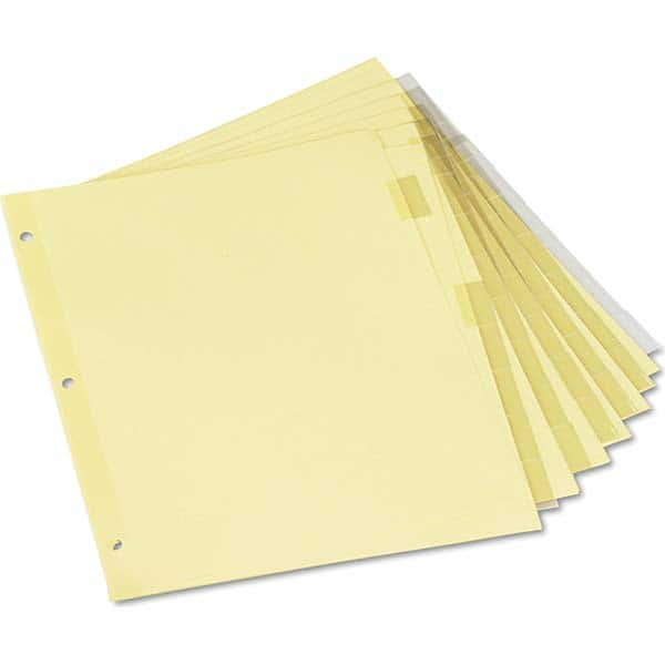 UNIVERSAL - Tabs, Indexes & Dividers Indexes & Divider Type: Customizable Size: 8-1/2 x 11 - A1 Tooling