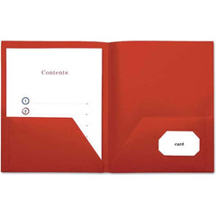 UNIVERSAL - File Folders, Expansion Folders & Hanging Files Folder/File Type: Pocket Folders Color: Red - A1 Tooling