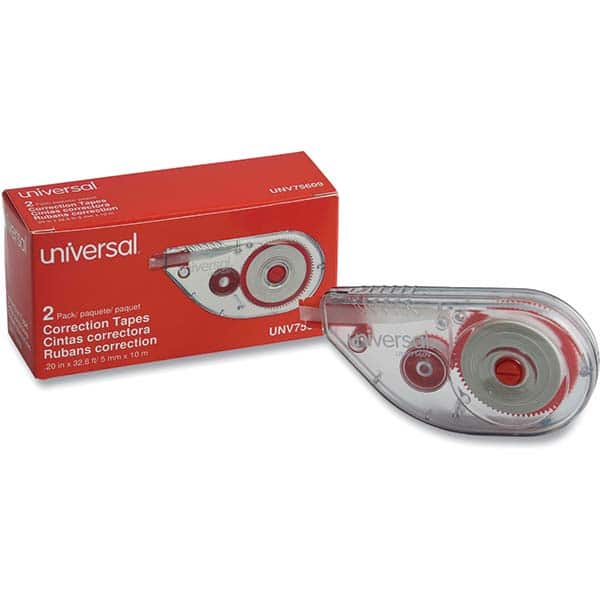 UNIVERSAL - Correction Fluid & Tape Type: Correction Tape Non-Refillable Tape Size: 1/5 x 393" - A1 Tooling