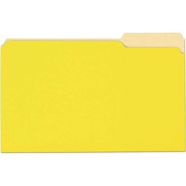 UNIVERSAL - File Folders, Expansion Folders & Hanging Files Folder/File Type: File Folders with Top Tab Color: Light Yellow - A1 Tooling