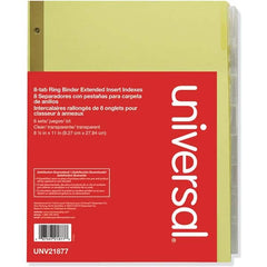 UNIVERSAL - Tabs, Indexes & Dividers Indexes & Divider Type: Customizable Size: 8-1/2 x 11 - A1 Tooling