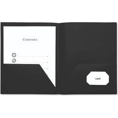 UNIVERSAL - File Folders, Expansion Folders & Hanging Files Folder/File Type: Pocket Folders Color: Black - A1 Tooling