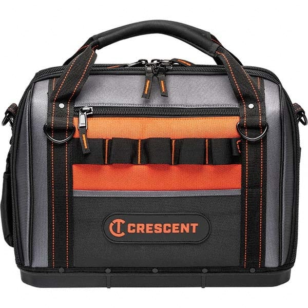 Crescent - 32 Pocket, Polyester, Black/Orange Closed Top Tool Bag - A1 Tooling