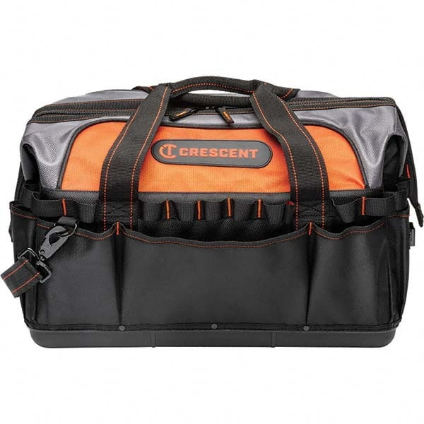 Crescent - 30 Pocket, Polyester, Black/Orange Contractor's Bag - A1 Tooling