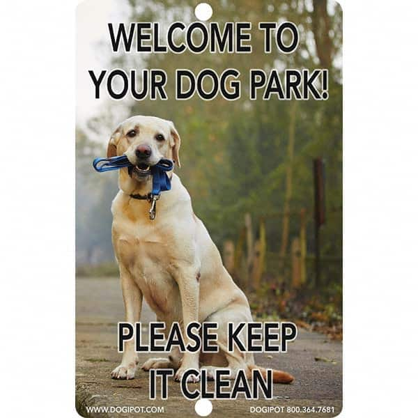 DOGIPOT - Pet Waste Station Accessories Type: Reflective Pet Sign Material: Aluminum - A1 Tooling