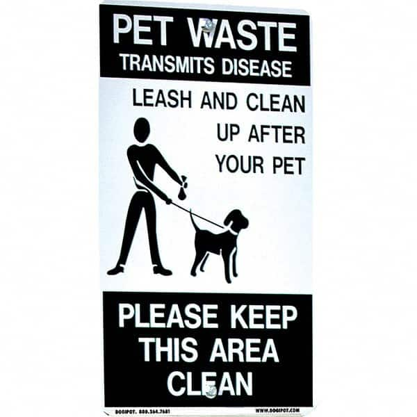 DOGIPOT - Pet Waste Station Accessories Type: Reflective Pet Sign Material: Aluminum - A1 Tooling