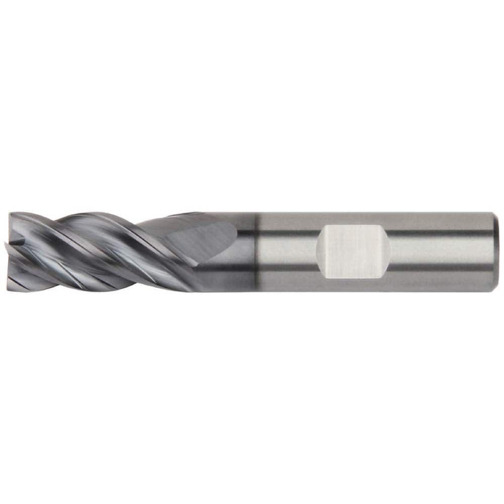 Kennametal - 3/8", 1" LOC, 3/8" Shank Diam, 3" OAL, 4 Flute, Solid Carbide Square End Mill - A1 Tooling