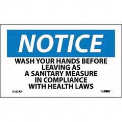 NMC - Safety & Facility Labels Message Type: Restroom, Janitorial & Housekeeping Header: NOTICE - A1 Tooling