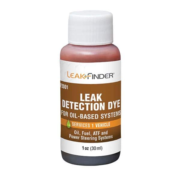 Leak Finder - Automotive Leak Detection Dyes Applications: Engine Oil; Transmission Fluid; Fuel Container Size: 1 oz. - A1 Tooling