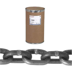 Campbell - Welded Chain; Chain Grade: 30 ; Trade Size: 3/8 ; Load Capacity (Lb.): 2650.000 ; Finish/Coating: Self-Colored ; Type: Welded ; Length (Feet): 400 - Exact Industrial Supply