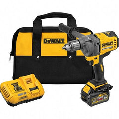 DeWALT - 60 Volt 1/2" Chuck Mid-Handle Cordless Drill - 600 RPM, Keyed Chuck, Reversible, 1 Lithium-Ion Battery Included - A1 Tooling