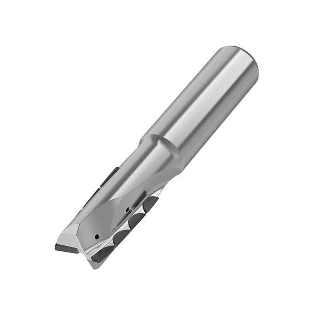 Corner Radius End Mill: 0.7874″ Dia, 2 Flutes, Solid Carbide Helix, Bright/Uncoated, Corner Radius End, Series ALCR