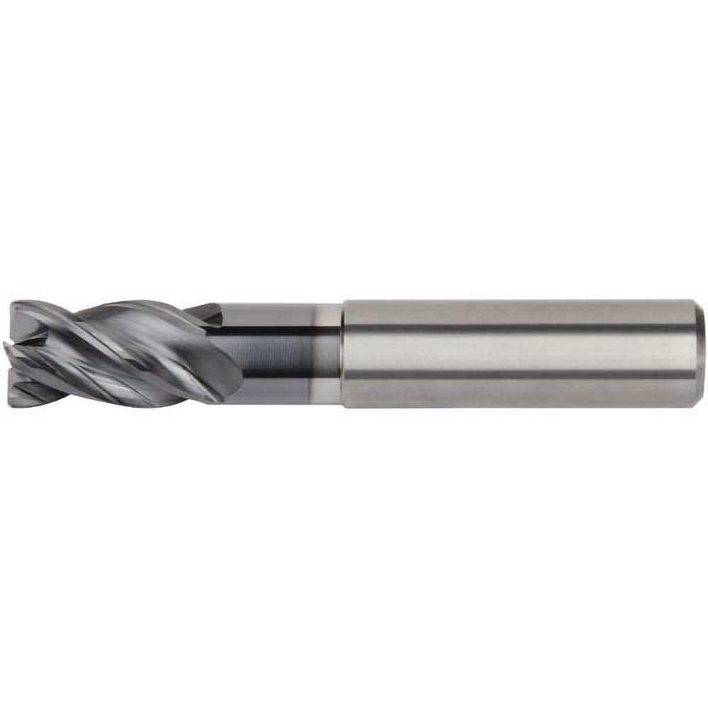 Kennametal - 2.5mm Diam 4 Flute Solid Carbide 0.1mm Chamfer Width Corner Chamfer End Mill - A1 Tooling