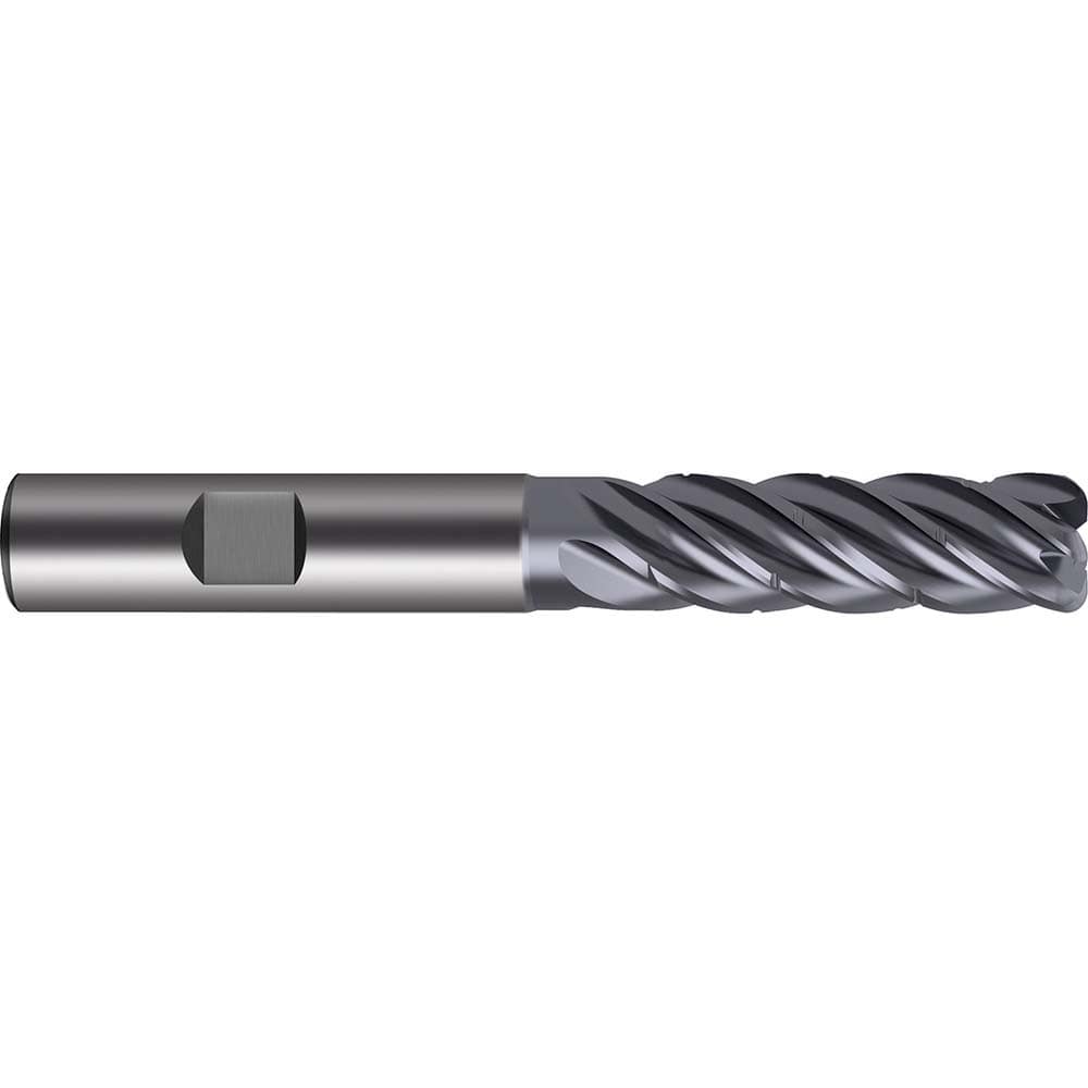 Guhring - 6mm Diam 5 Flute Carbide 1mm Corner Radius End Mill - A1 Tooling