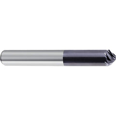 Chamfer Mill: 0.25″ Dia, 5 Flutes, Solid Carbide 2-1/2″ OAL, 1/4″ Shank Dia, Nano-A Coated