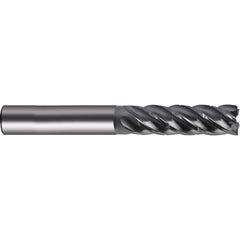 Corner Radius End Mill Head: 2-1/2″ LOC, 5 Flutes Solid Carbide, nano-A Coated, Series 6991