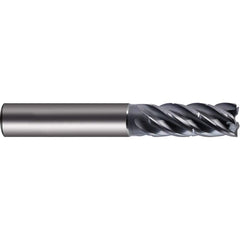 Corner Radius End Mill Head: 5 Flutes Solid Carbide, Super-A Coated, Series 6856