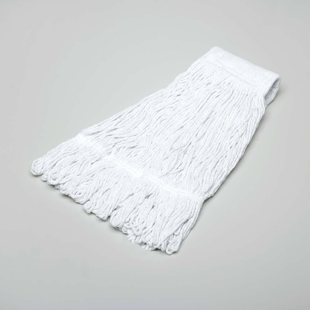 Ability One - Wet Mop Heads & Pads; Style: Loop End ; Material: Rayon; Acrylic; PET ; Approximate Weight (oz.): 20 ; Mop Color: White ; Headband Size (Inch): 5-1/2 ; Connection Type: Clamp Jaw - Exact Industrial Supply