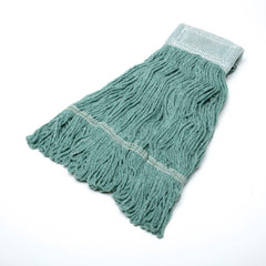 Ability One - Wet Mop Heads & Pads; Style: Loop End ; Material: Rayon; Acrylic; PET ; Approximate Weight (oz.): 24 ; Mop Color: Green ; Headband Size (Inch): 5-1/2 ; Connection Type: Clamp Jaw - Exact Industrial Supply