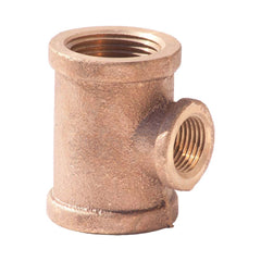 Merit Brass - Brass & Chrome Pipe Fittings Type: Reducing Tee Fitting Size: 1-1/4 x 1-1/4 x 1/2 - A1 Tooling