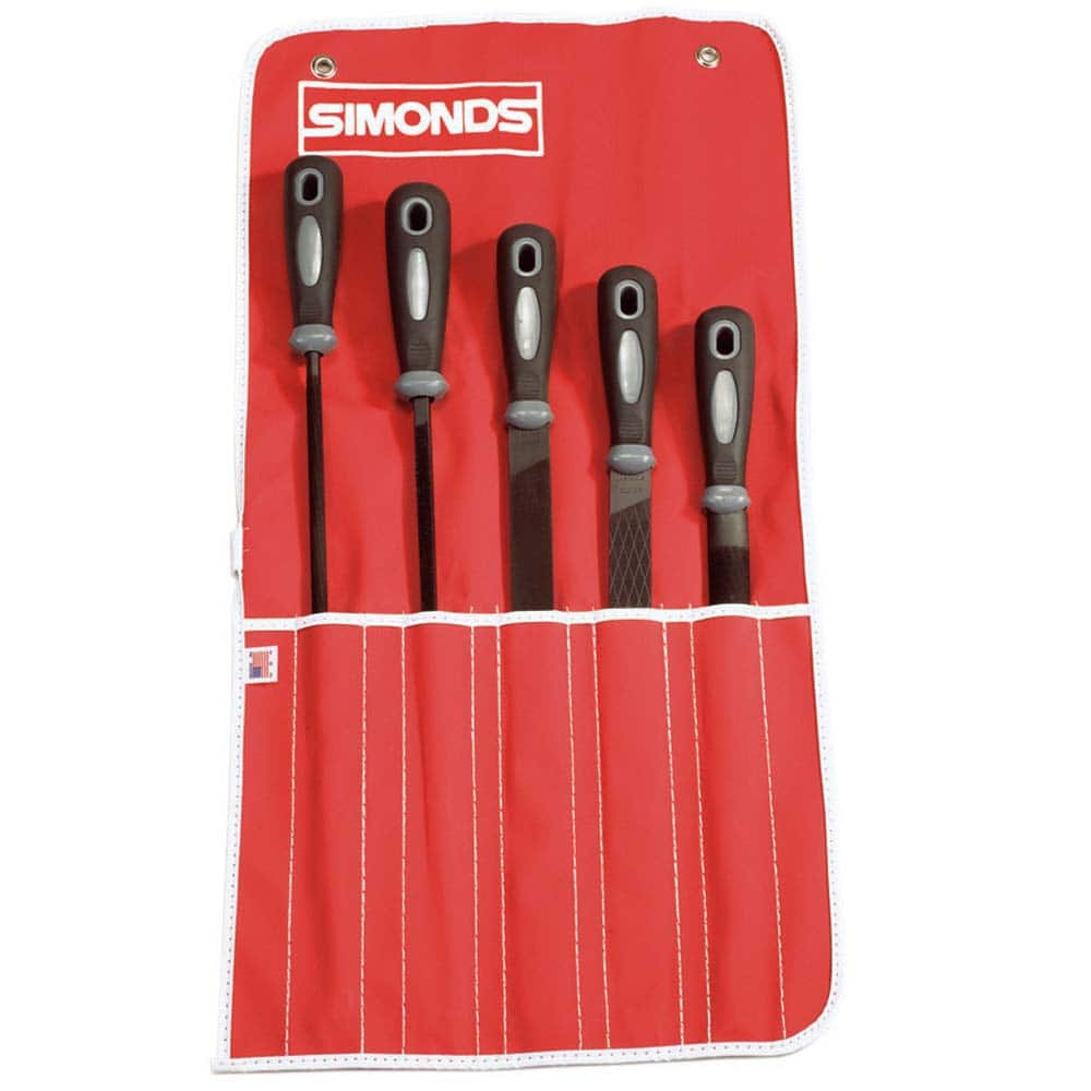 Simonds File - File Sets File Set Type: American File Types Included: Mill; Half Round; Round; Slim Taper; Rasp - A1 Tooling