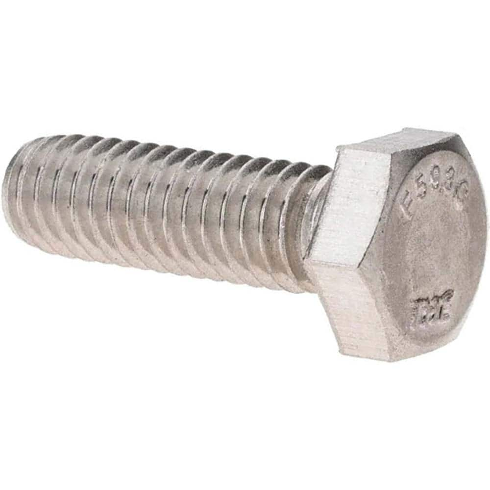 Hex Head Cap Screw: 1/2-13 x 1-1/2″, Grade 17-4PH Stainless Steel, Plain Finish Fully Threaded, ASME B18.2.1