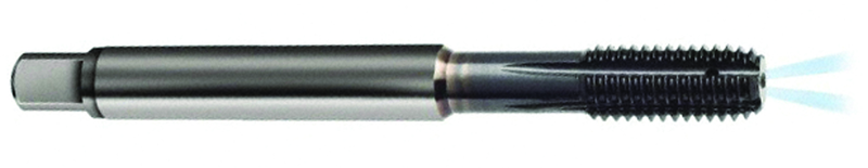 M3 x .50 Dia. - 6HX - 4 FL - Carbide Full Bott Tap-TiCN -Coolant-Thru-FORM-E DIN 371 - A1 Tooling