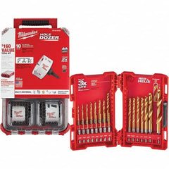 Milwaukee Tool - Hole Saw Kits Minimum Saw Diameter (Inch): 1-1/2 Maximum Saw Diameter (Inch): 4-1/4 - A1 Tooling