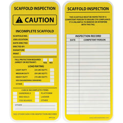 NMC - Safety & Facility Tags Message Type: Accident Prevention Tag Header: SCAFFOLD INSPECTION - A1 Tooling