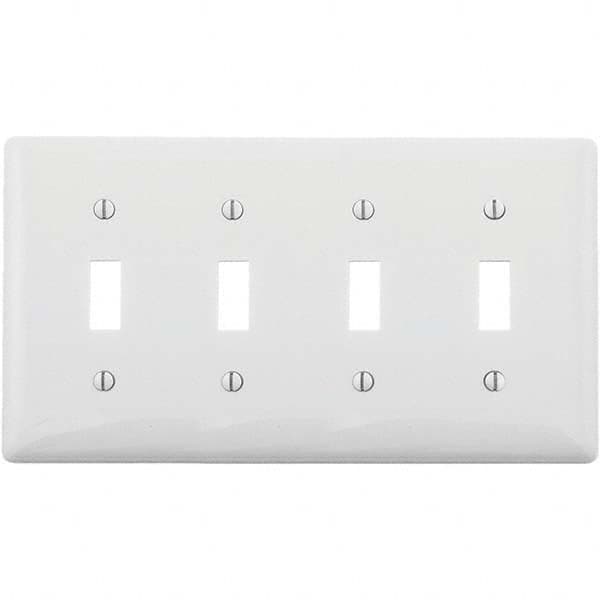 Hubbell Wiring Device-Kellems - Wall Plates Wall Plate Type: Switch Plates Color: White - A1 Tooling