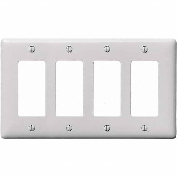 Hubbell Wiring Device-Kellems - Wall Plates Wall Plate Type: Outlet Wall Plates Color: White - A1 Tooling