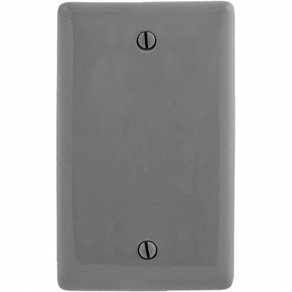 Hubbell Wiring Device-Kellems - Wall Plates Wall Plate Type: Blank Wall Plate Color: Gray - A1 Tooling