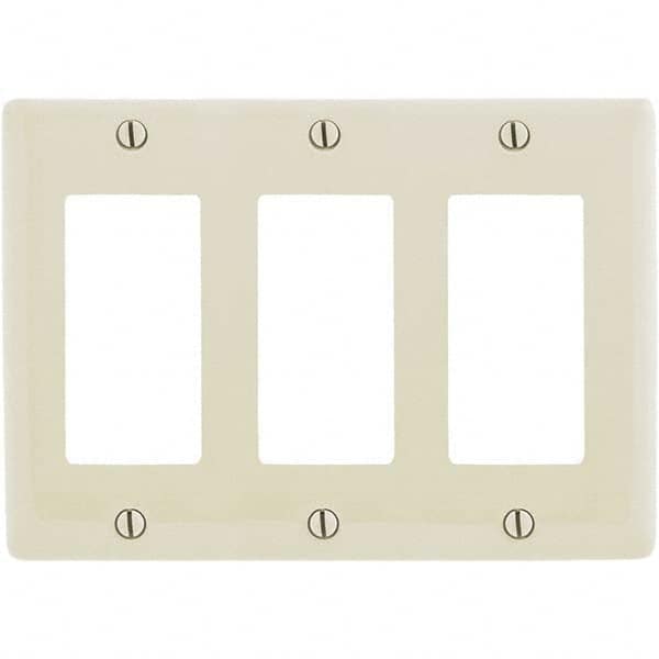 Hubbell Wiring Device-Kellems - Wall Plates Wall Plate Type: Outlet Wall Plates Color: Light Almond - A1 Tooling