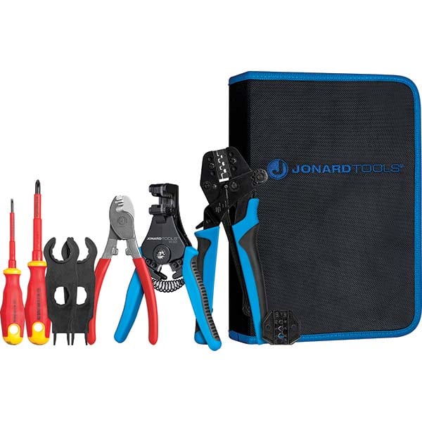 Jonard Tools - Crimpers Type: Solar Panel Crimping Tool Kit Capacity: 14, 12, or 10 AWG - A1 Tooling