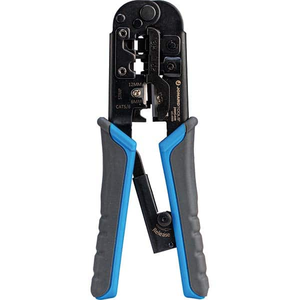 Jonard Tools - Crimpers Type: Pass-through Modular Crimping Tool Capacity: RJ-11, RJ-45 - A1 Tooling