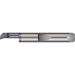 Micro 100 - Boring Bars; Minimum Bore Diameter (Decimal Inch): 0.1800 ; Maximum Bore Depth (Decimal Inch): 1.5000 ; Maximum Bore Depth (Inch): 1-1/2 ; Material: Solid Carbide ; Boring Bar Type: Boring ; Shank Diameter (Decimal Inch): 0.2500